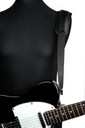 Ремень гитарный Richter GUITAR STRAP SLIM DELUXE XL CAYMAN BLACK 1031
