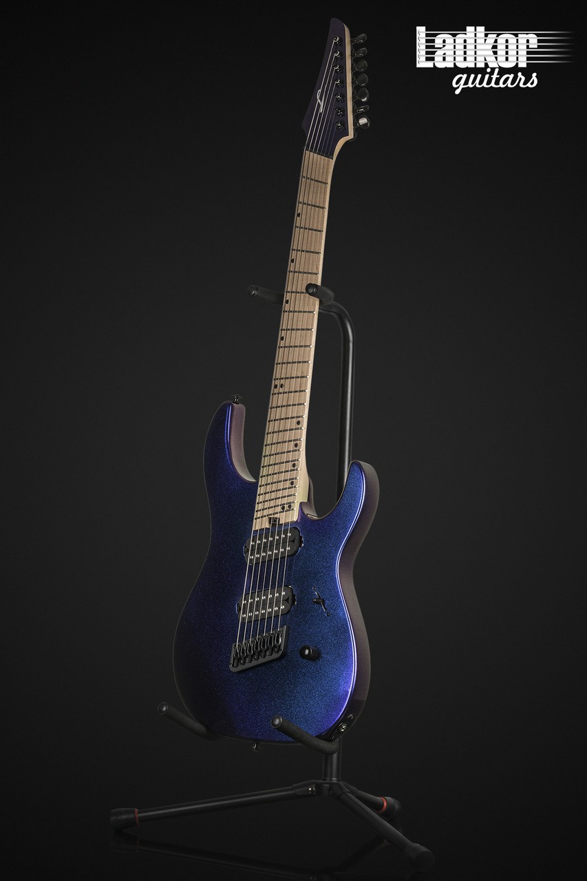 Legator N7FS Blue Purple Color Shift Fanned Fret Multi Scale 7 