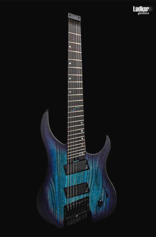 Legator G7FP Cali Cobalt Ghost Headless Fanned Fret Multi Scale 7 String Performance Series NEW