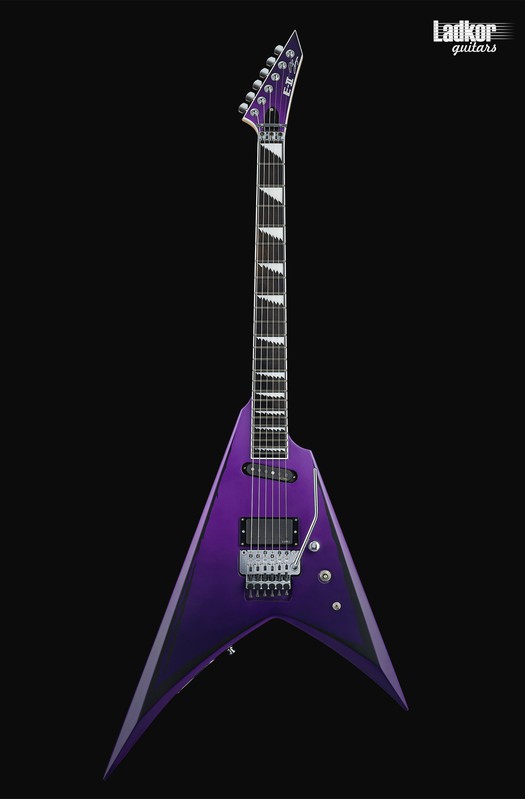 ESP E-II Alexi Ripped Purple Fade Satin Ripped Pinstipes NEW