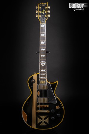 2009 ESP Iron Cross Distressed Black James Hetfield Signature Metallica 1 Of 100 Limited Edition